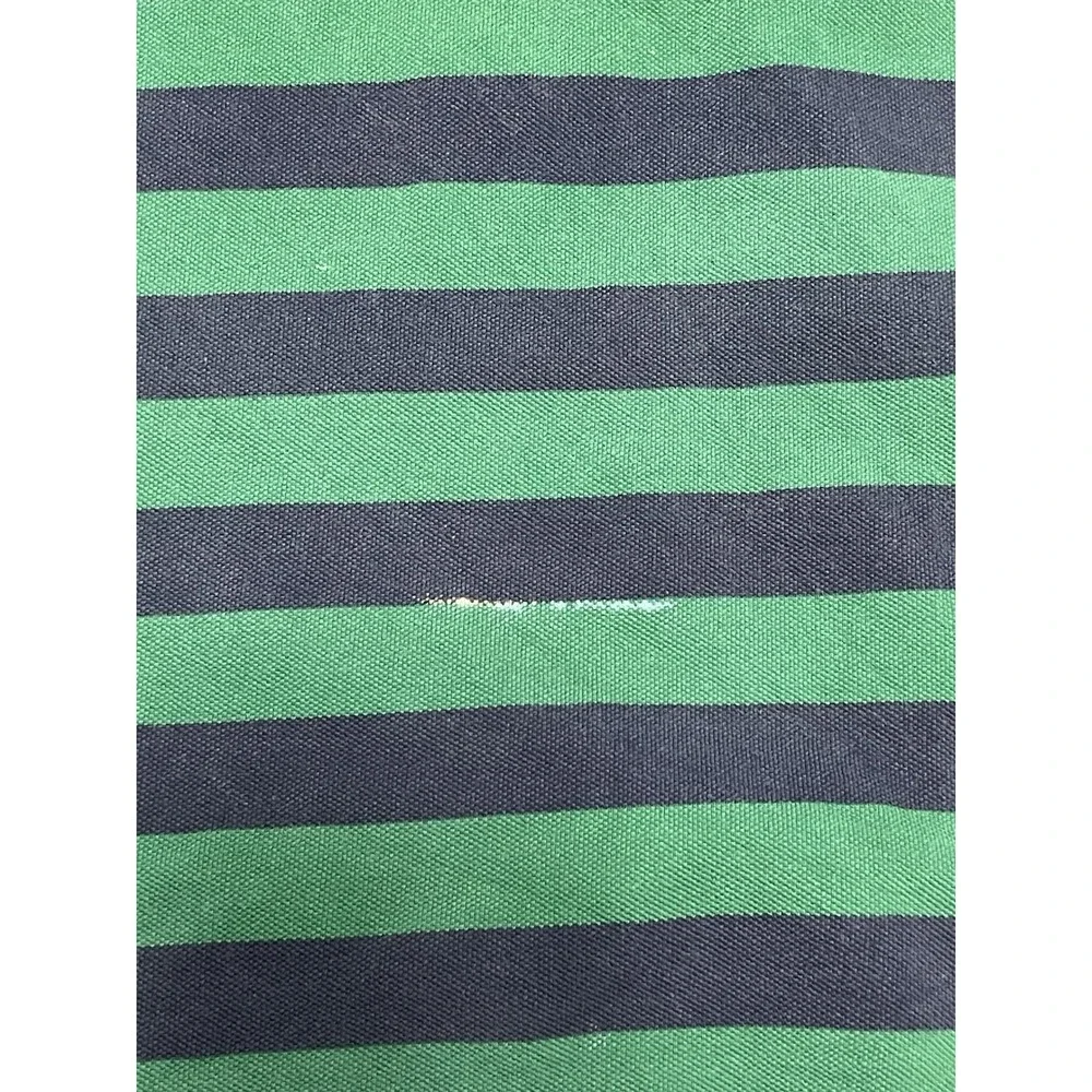 Vintage Ralph Lauren Polo Shirt Men's L Blue Stripe Short Sleeve 90s VTG Retro